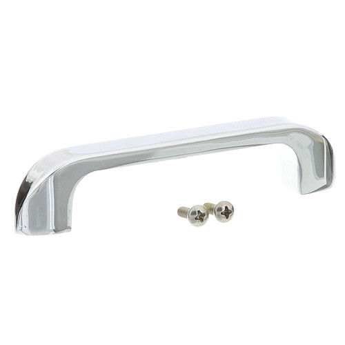 "True" Lid Handle;Chrome, 5" Long, With Screws. ;Screw Centers = 4-1/8";True Tpp-60D-2 115V, Tpp44D-2 115V, Tssu 36-12Mb, Tssu;48-18Mb, Tssu Series, Tssu-27-8 115V, Tssu-48, Tssu-48-12;115V, Tssu-48-8-47, Twt Series