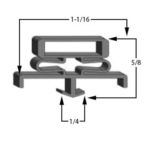Traulsen Gasket 22 5/8 x 59 5/8 - 341-41215-00 Traulsen 56-166-0109-4