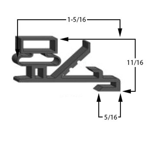 Zero Zone Gasket 30 x 63 1/2 Profile 852 67-852-0006-4