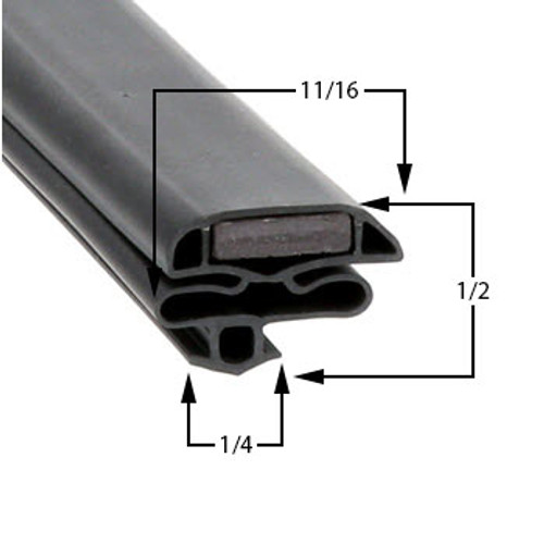 Zero-Zone-Gasket-29-3/4-x-62-5/8-11-282-RI4DFRKT-RI5DFRKT-1