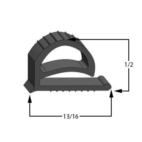Glastender Gasket 11 3/4 x 18 5/8 - 11000124 Profile 048 22-048-0015-4