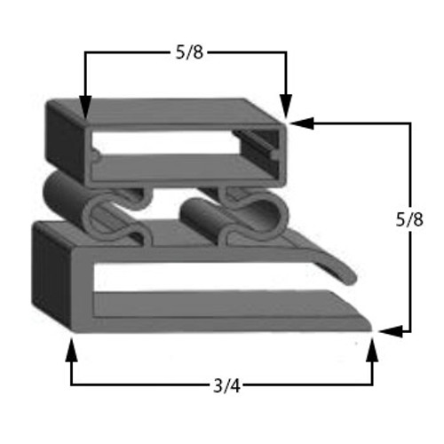 Leer Gasket 24 3/8 x 76 3/4 - RH - 1030062 Profile 494 35-494-0026-4