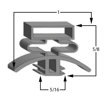 Foster Gasket 38 1/4 x 78 1/2 - 25-121 Profile 273 20-273-0004-3