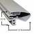 Hussmann Gasket 29 3/4 x 65 1/4 - Gray Profile 782 783291265044-S