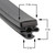 Anthony Aftermarket Gasket 24 3/4 x 63 Door size - 25-7-8×31-3-4 Profile 010 ANT010241263004
