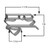 Gasket - 23 1/4 x 25 3/8 - Compatible with True Mfg 811131 Profile 258 57-258-0065-4