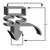 Silver King Gasket 27 x 28 3/4, 4 sided, 3 sides profile 834 with magnet, 1 short side (27") profile 832, with no magnet - 10310-34 Profile 833 50-833-0032-4