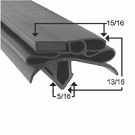 Gasket 26 1/2 x 31 3/8 - 4 sided - Compatible with True Mfg 952320