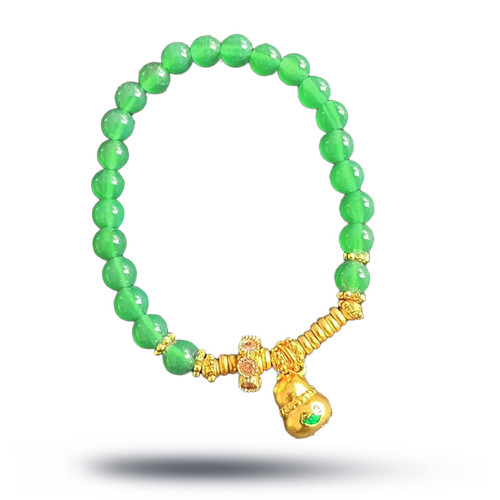 Yanglu jade gold gourd bracelet 1 piece
