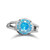 Rose Cut Blue Diamond 5 Carat Ring 1 piece
