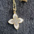 White four-leaf flower pendant 1 piece