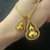Golden Double Gourd Sweater Chain 1 piece