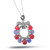 Purple-red gem pendant 1 piece