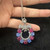 Purple-red gem pendant 1 piece