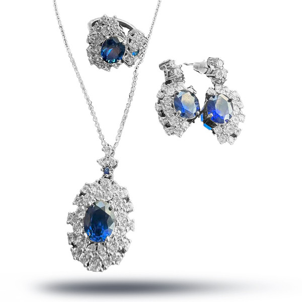 Sapphire Inlaid Set 1 Set