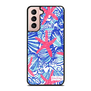 LILLY PULITZER SHE SHE SHELL Samsung Galaxy Case Cover LILLY PULITZER SHE SHE SHELL Samsung Galaxy Case Cover