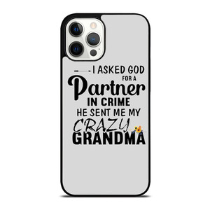 PARTNER IN CRIME GRANDMA 1 iPhone Case Cover PARTNER IN CRIME GRANDMA 1 iPhone Case Cover