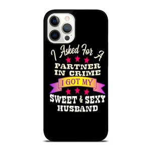PARTNER IN CRIME HUSBAND iPhone Case Cover PARTNER IN CRIME HUSBAND iPhone Case Cover
