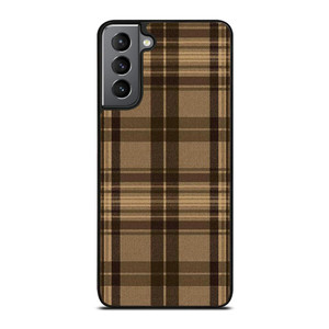 PLAID BROWN 1 Samsung Galaxy Case Cover PLAID BROWN 1 Samsung Galaxy Case Cover