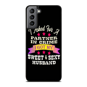 PARTNER IN CRIME HUSBAND Samsung Galaxy Case Cover PARTNER IN CRIME HUSBAND Samsung Galaxy Case Cover