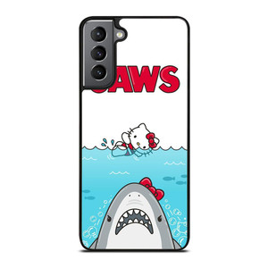 JAWS SHARK HELLO KITTY Samsung Galaxy Case Cover JAWS SHARK HELLO KITTY Samsung Galaxy Case Cover