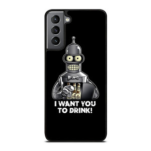 FUTURAMA BENDER I WANT YOU TO DRINK Samsung Galaxy Case Cover FUTURAMA BENDER I WANT YOU TO DRINK Samsung Galaxy Case Cover