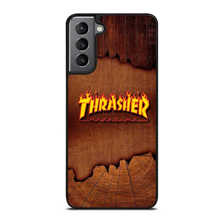 THRASER MAGAZINE WOODEN Samsung Galaxy Case Cover