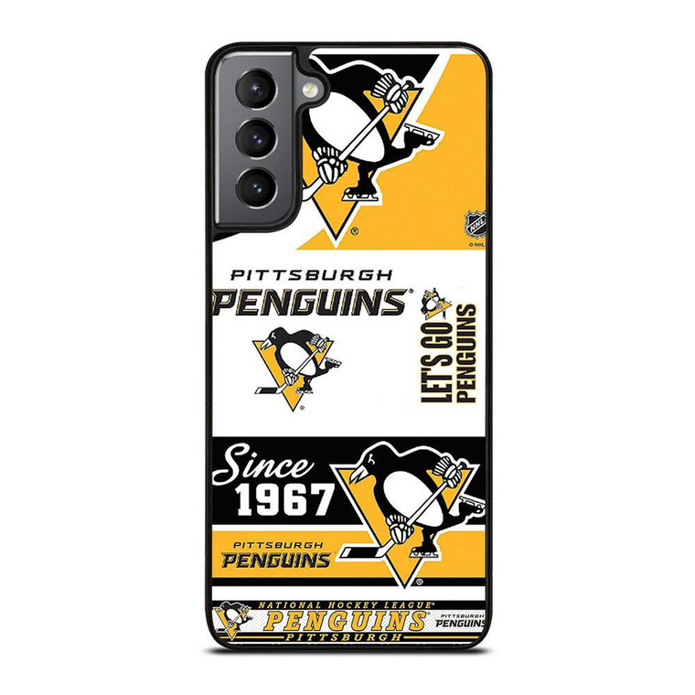 PITTSBURGH PENGUINS LOGO COLLAGE Samsung Galaxy Case Cover