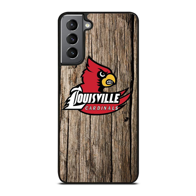 LOUISVILLE CARDINALS WOODEN Samsung Galaxy Case Cover
