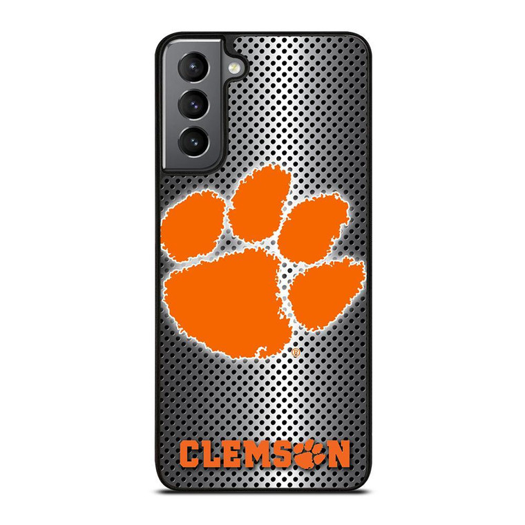 CLEMSON TIGERS METAL Samsung Galaxy Case Cover