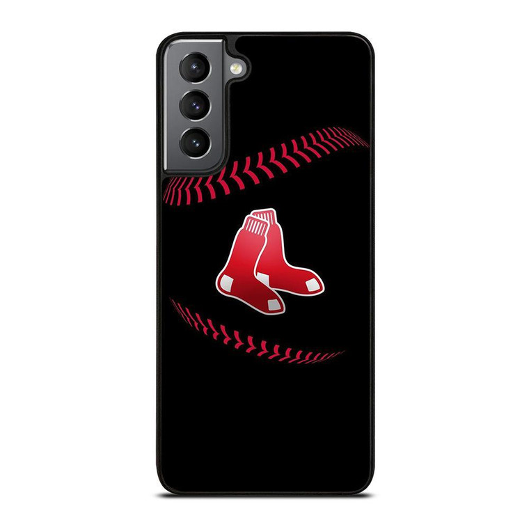 BOSTON RED SOX BLACK LOGO Samsung Galaxy Case Cover