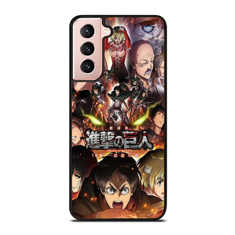 ATTACK ON TITAN CHARACTER ANIME Samsung Galaxy Case Cover