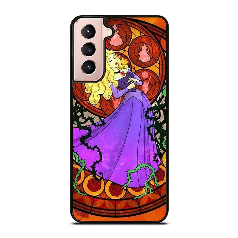 DISNEY SLEEPING BEAUTY STAINED GLASS Samsung Galaxy Case Cover