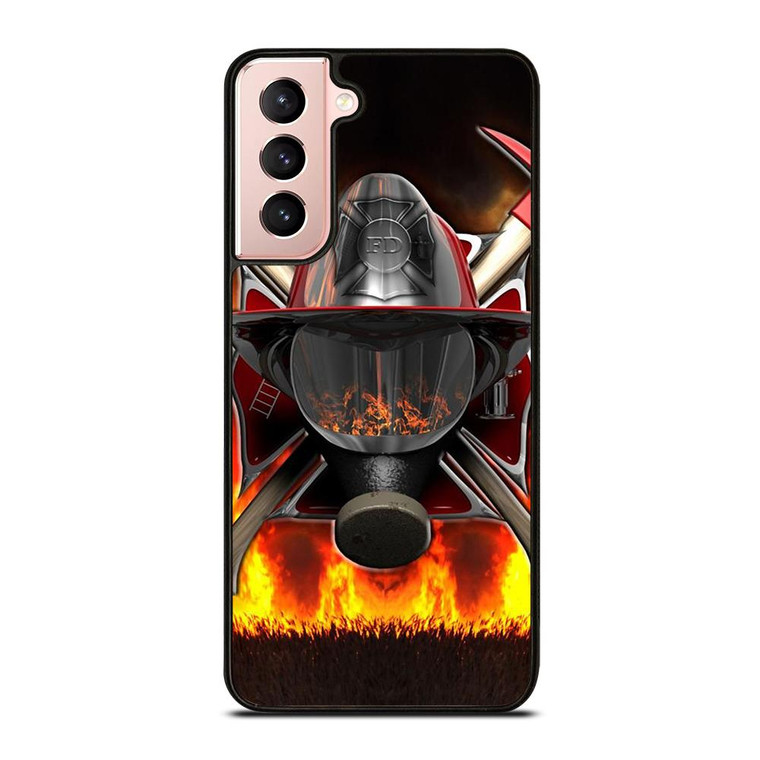 FIREFIGHTER FIREMAN HELMET Samsung Galaxy Case Cover