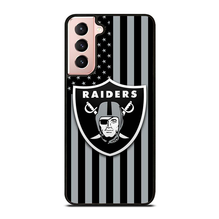 LAS VEGAS RAIDERS AMERICAN FLAG LOGO Samsung Galaxy Case Cover