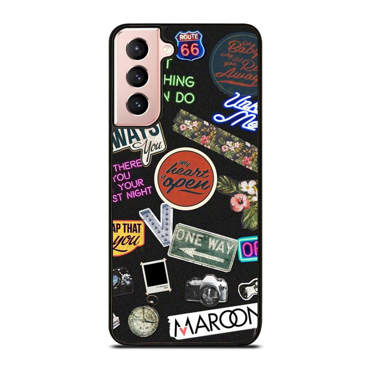MAROON 5 PATTERN Samsung Galaxy Case Cover