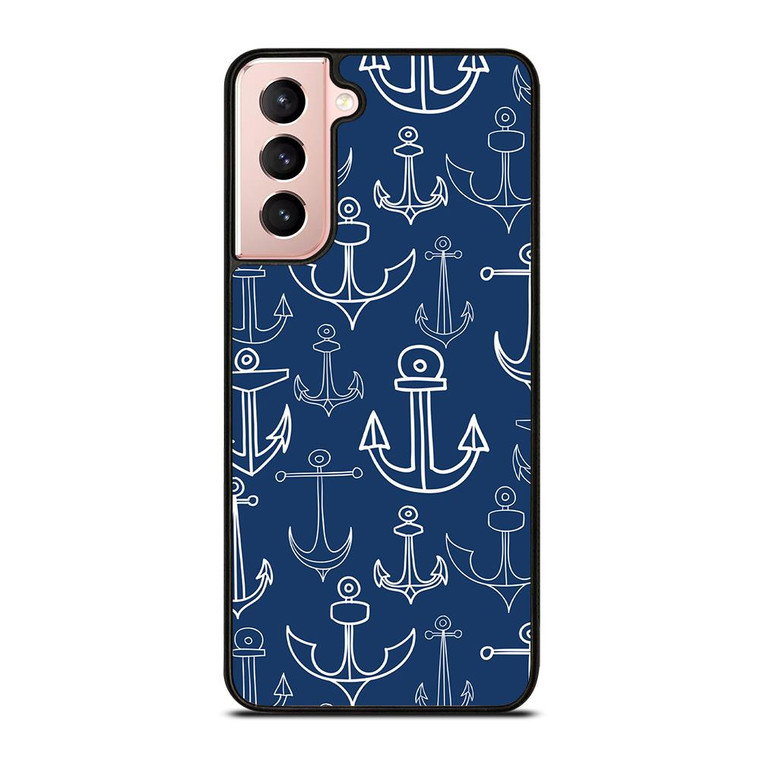 NAUTICAL ANCHOR PATTERN Samsung Galaxy Case Cover