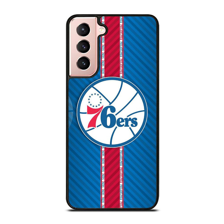 PHILADELPHIA 76ERS STRIPE EMBLEM Samsung Galaxy Case Cover