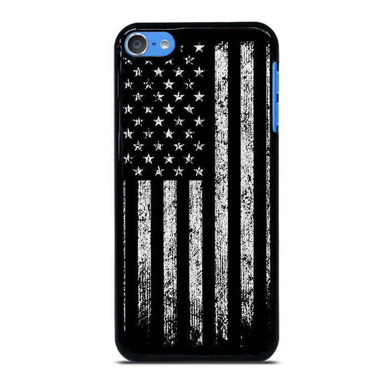 AMERICAN FLAG BLACK AND WHITE iPod Touch Case Cover