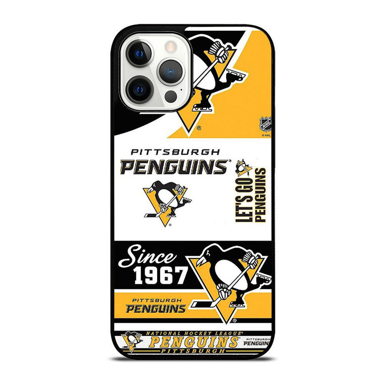 PITTSBURGH PENGUINS LOGO COLLAGE iPhone Case Cover