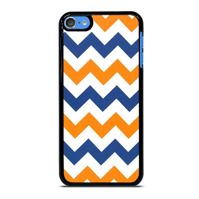 RILEY BLAKE ORANGE AND BLUE STRIPE iPod Touch Case Cover