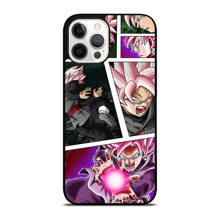 BLACK GOKU SS ROSE COLLAGE iPhone Case Cover