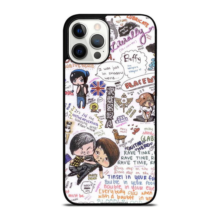 DAN AND PHIL QUOTES iPhone Case Cover