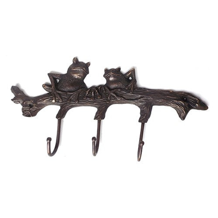18.2inch Vintage Frog Exclusive Wall Hook Strong Wall Mount Hanger Antique Solid Brass skirt hangers hardware