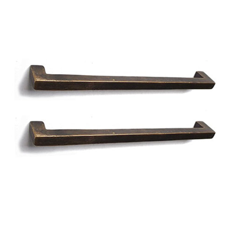 7.67" inch Pair of Vintage European Rectangle T-Bar Knob Cabinet Handle Pull Solid Brass Closet Door Pulls Home Kitchen Decor