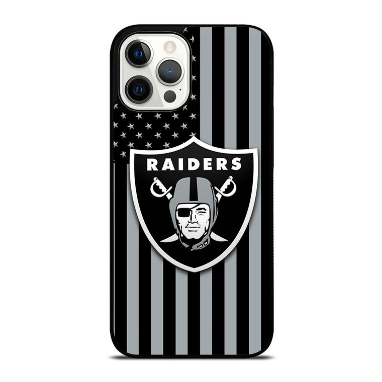 LAS VEGAS RAIDERS AMERICAN FLAG LOGO iPhone Case Cover