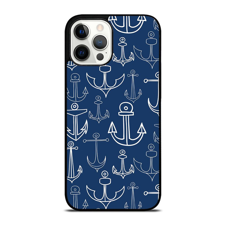 NAUTICAL ANCHOR PATTERN iPhone Case Cover