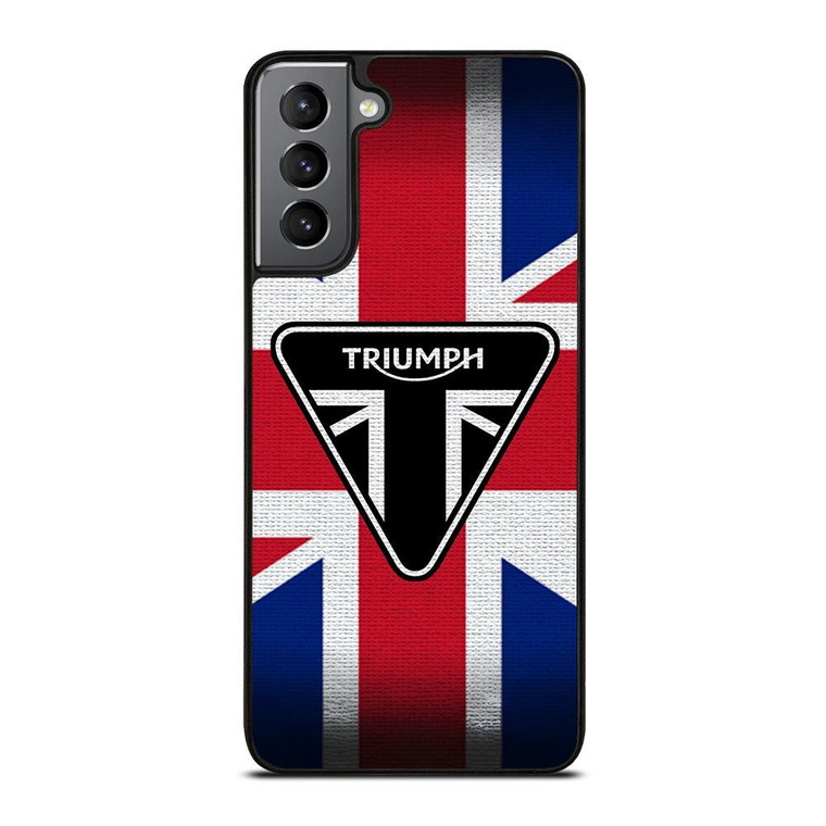 TRIUMPH MOTORCYCLE FLAG LOGO Samsung Galaxy Case Cover