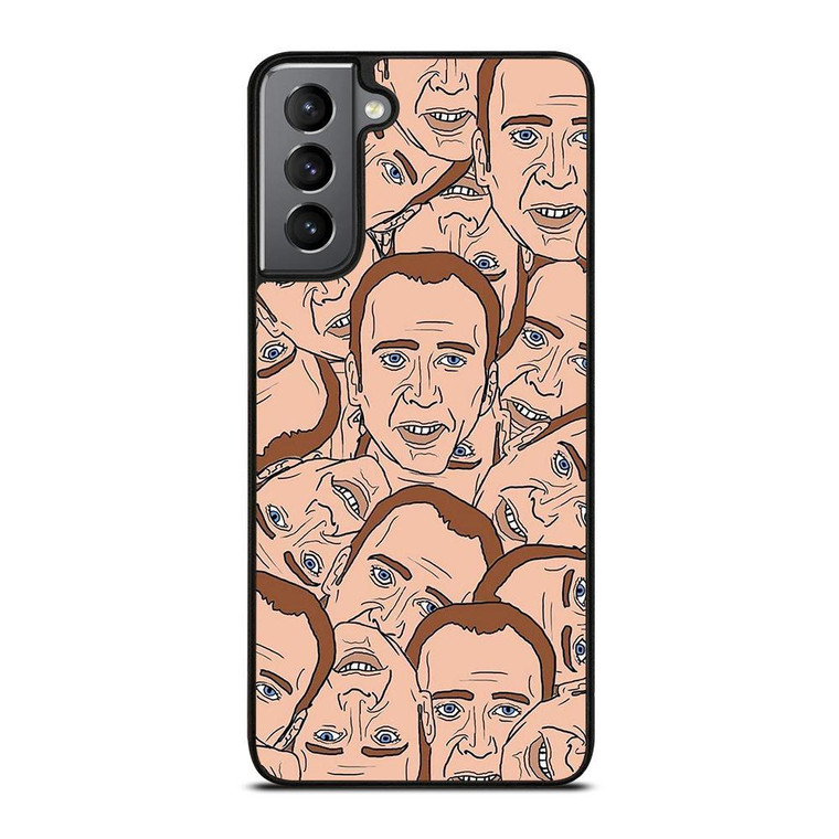 NICOLAS CAGE COLLAGE Samsung Galaxy Case Cover