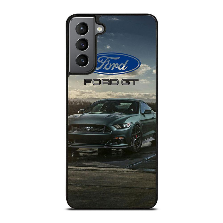 FORD MUSTANG GT BLACK CAR Samsung Galaxy Case Cover
